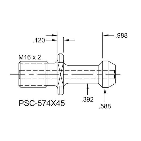 Tj Davies Co Coolant Through Retention Knob PSC-574X45